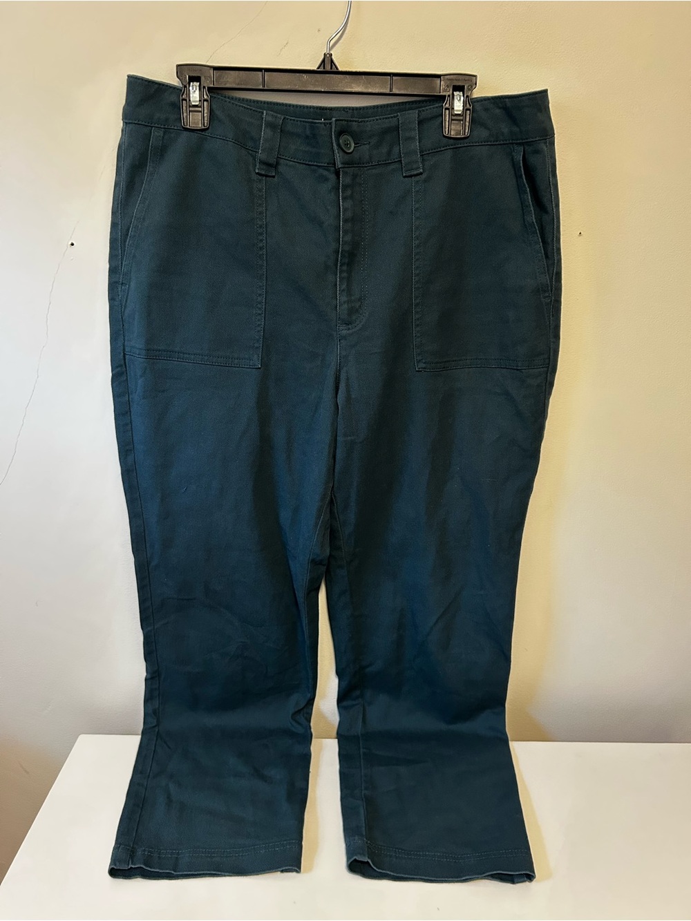 LOFT Dark Teal Tapered Leg Pants